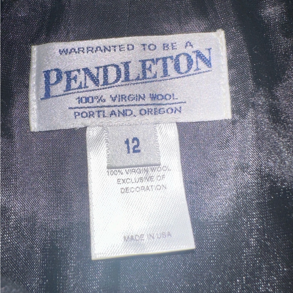 Pendleton Black Wool Button Up Jacket - image 3
